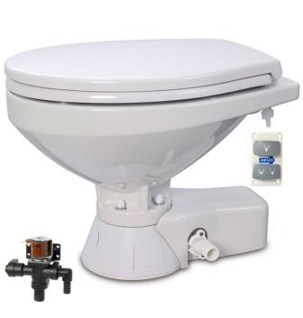 37045-4192 JABSCO QUIET FLUSH ELECTRIC TOILET REG BOWL 12V SOFT CLOSE LID