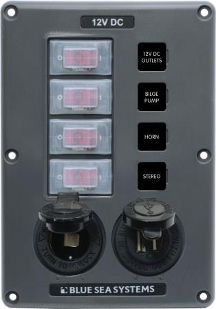 4321 BLUE SEA CIRCUIT BREAKER PANEL