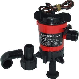 JOHNSON 1000GPH SUBMERSIBLE BILGE PUMP 12V