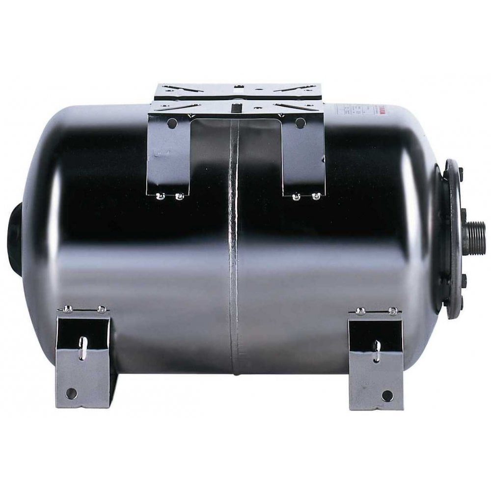 VAREM 20L STAINLESS STEEL HORIZONTAL ACCUMULATOR TANK