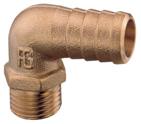 HOSE CONNECTOR (BRONZE ELBOW) 1/2"BSPM to 1/2" HOSE