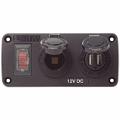 4363 BLUE SEA WATER RESISTANT USB ACCESSORY PANEL