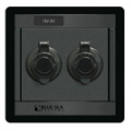 1472 BLUE SEA 360 PANEL 12V DC TWIN SOCKET 15A