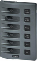 4307 BLUE SEA WEATHERDECK WATERPROOF SWITCH PANEL 12V 6 POSITION