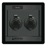 1472 BLUE SEA 360 PANEL 12V DC TWIN SOCKET 15A