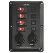 4351 BLUE SEA CIRCUIT BREAKER PANEL 12V